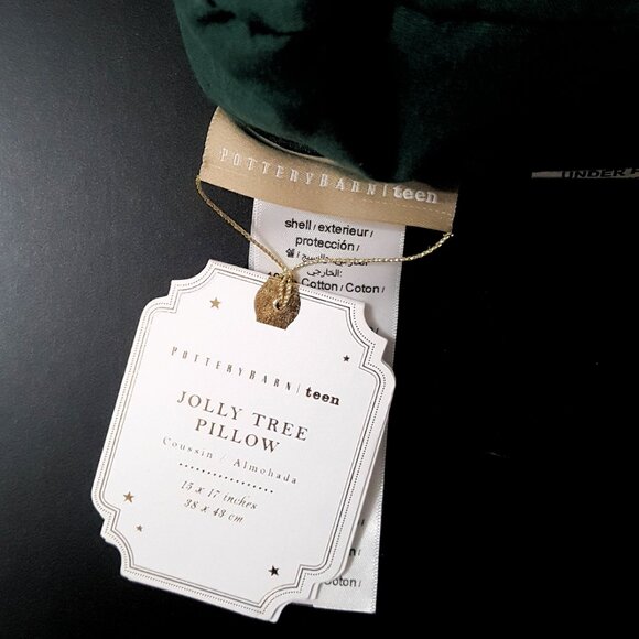 NEW Pottery Barn Teen Large Christmas Jolly Tree Decrative Pillow - Picture 5 of 5